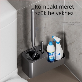 Fali WC-tisztító kefe, műanyagból, egyszer használatos, 530 g, Bo Kui márka, egy kraft papír dobozban csomagolva