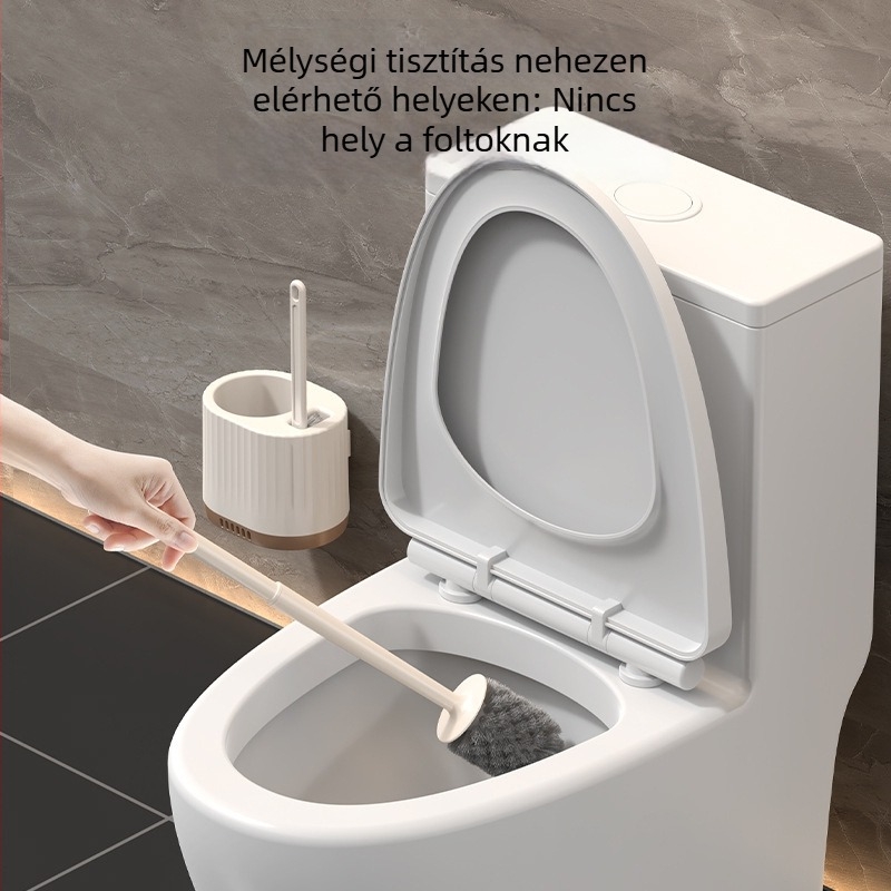 WC-kefe hosszú nyéllel, falra szerelhető, integrált készlet • Anyag: műanyag • Tömeg: 350 g • Csomagolás: karton • 1 db