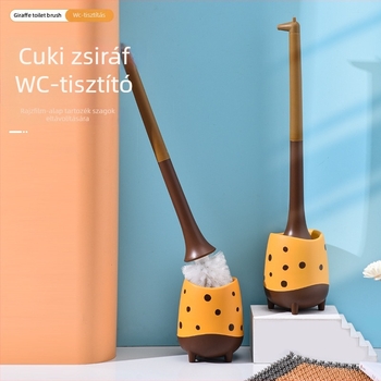 WC-ecset hosszú nyéllel, műanyag kivitel, Songtai márka, tömeg 0.5, önálló csomagolás