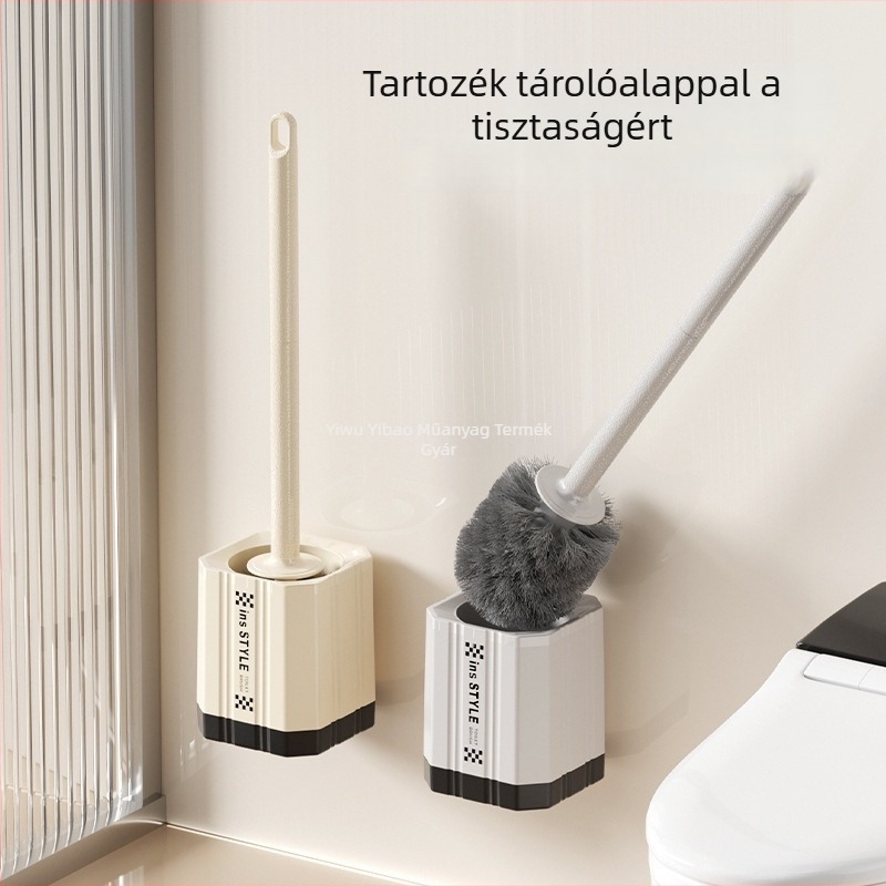 Műanyag WC-kefe hosszú nyéllel, talppal, multifunkcionális (Anyag: Műanyag; Termék bevezetésének időpontja: 2020 tavasz; Csomagolás: opp; Tömeg: Egyéb)