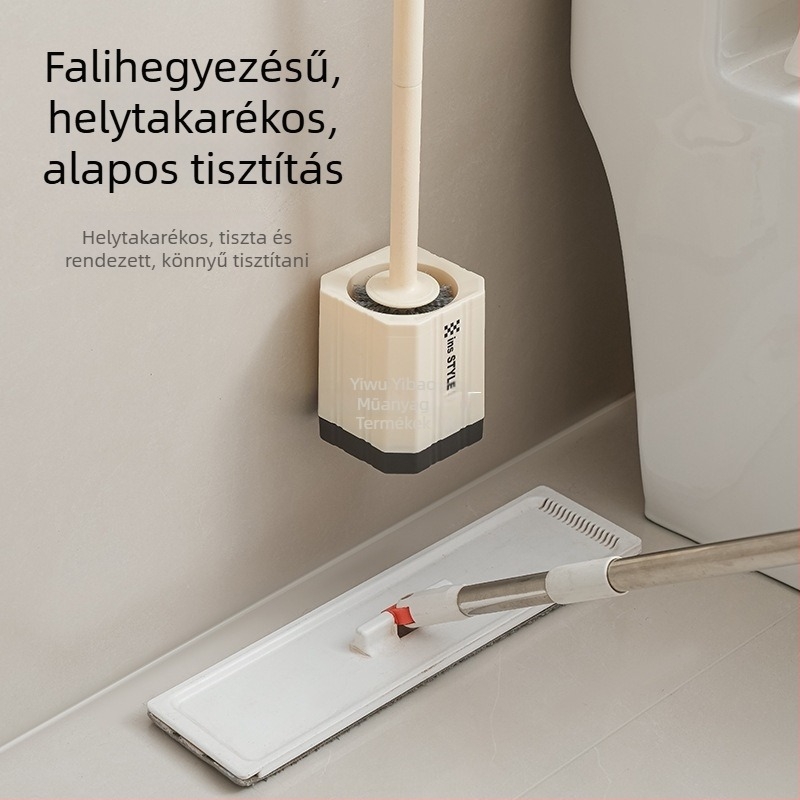 Műanyag WC-kefe hosszú nyéllel, talppal, multifunkcionális (Anyag: Műanyag; Termék bevezetésének időpontja: 2020 tavasz; Csomagolás: opp; Tömeg: Egyéb)