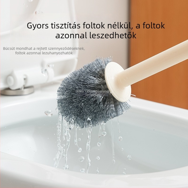 Műanyag WC-kefe hosszú nyéllel, talppal, multifunkcionális (Anyag: Műanyag; Termék bevezetésének időpontja: 2020 tavasz; Csomagolás: opp; Tömeg: Egyéb)