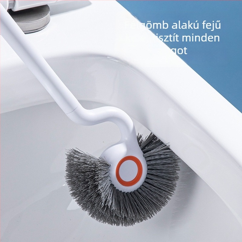 Műanyag WC-kefe, 360° tisztítás, meghosszabbított nyél, vastag félgömb fej, Yi Lijie márka