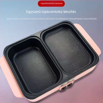 Koreai stílusú kettős hőmérséklet-szabályozású öblítő és sütőedény – elektromos hot pot és grill, ≤800W, 1–2 személyre, sütés/főzés/teppanyaki