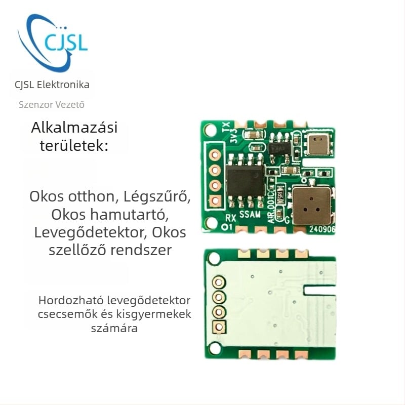21VOC mindent egyben levegőminőségi észlelő modul TVOC, formaldehid, CO2, hőmérséklet és páratartalom, UART kimenet