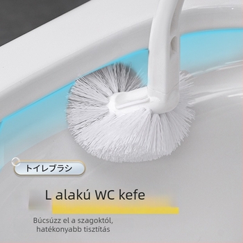 Félgömb alakú WC-kefe puha sörtékkel, hosszú nyél a rések tisztításához, 100 g