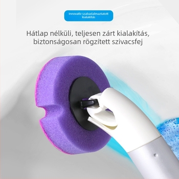 Jieshun FSP-02 Egyszer használatos WC-kefe készlet, szivacsanyagú, tisztítás holttér nélkül