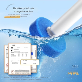 Falra szerelhető vécé-kefe, egyszer használatos, műanyag — Márka Good helper, otthoni használatra