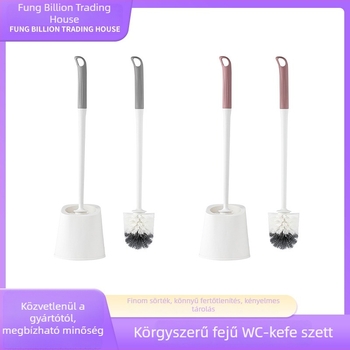 WC-kefe hosszabb nyéllel, műanyag kerek fej, holt szögek nélkül, alap, súly 250 g