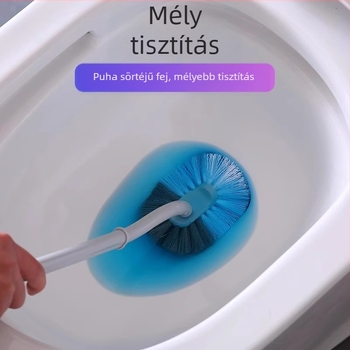 Hangge Hosszú nyélű WC-kefe, falra szerelhető, szögletes fejű, műanyag