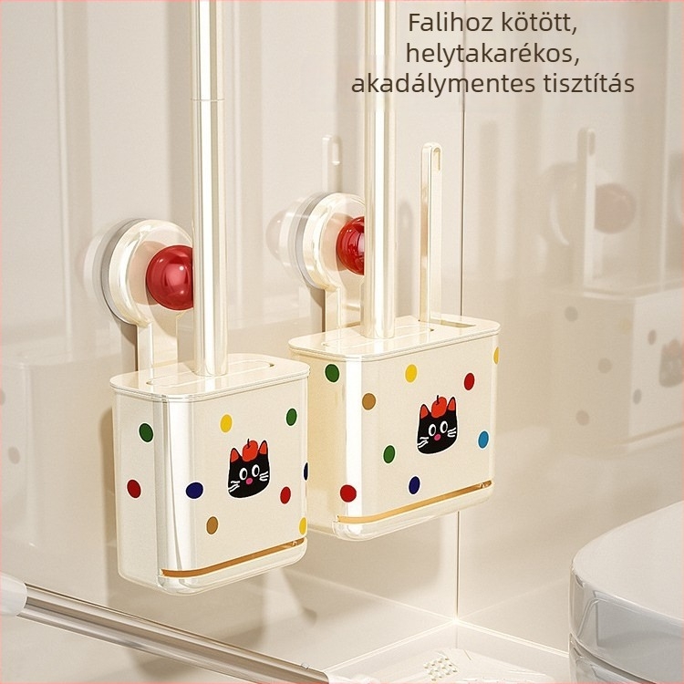 WC-kefe szívófejjel, falra szerelhető, Space alumínium, 2021 tavaszán debütált