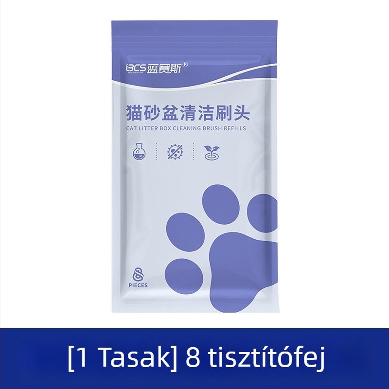 Macskaalomtál tisztító kefe, Blue Seth márka, anyag: szivacs