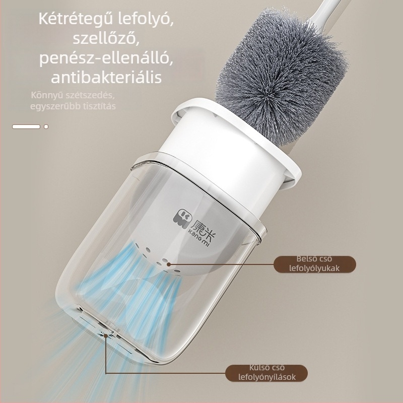 Kangmi vécé tisztító kefe talppal – műanyag, 274 g