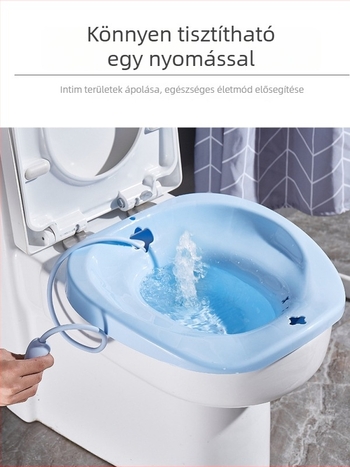 Felnőtteknek szóló ülőfürdő medence – guggolás nélkül, hemorrhoidákra, szülés utáni időszakra, terhesség és nőgyógyászati higiéné céljára