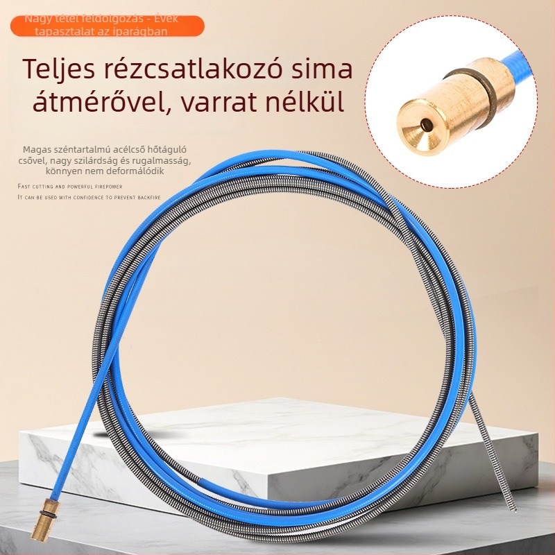 Dinghao Hegesztőpisztolyhoz huzalfedő tömlő – integrált feszítőrugó, meghosszabbított huzalvezetőcső, 350–500 A