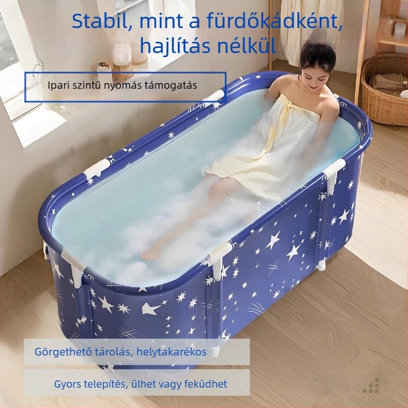 Felnőtt téglalap alakú ponyvás fürdőkád, nem összecsukható