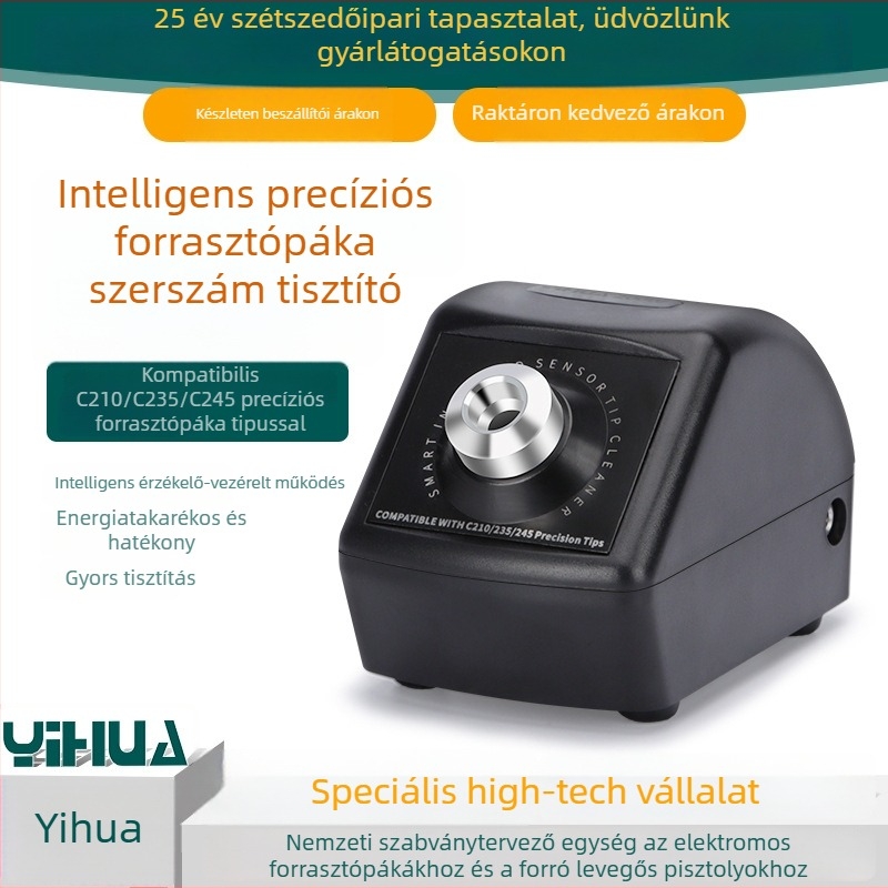 Yihua 200W Precíz Forrasztópajz Tisztítója 210/245 Tűhegyekhez — Intelligens Automatikus Tisztítás