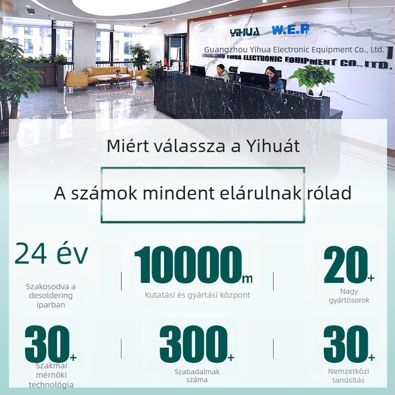 Yihua 200W Precíz Forrasztópajz Tisztítója 210/245 Tűhegyekhez — Intelligens Automatikus Tisztítás