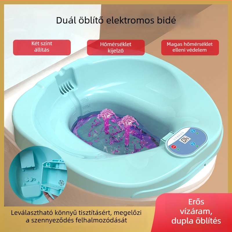 Elektromos ülőfürdő hemorrhoidok számára – műanyag, WC-kompatibilis