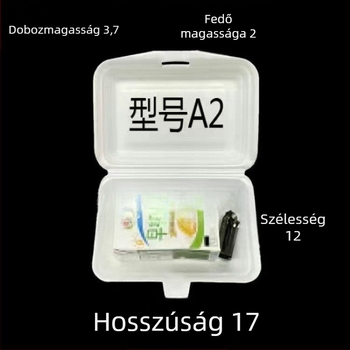 Egyedülálló habcsomagolás ételhez – osztrigás pirított rizs és barbecue rizs tekercshez; Anyag: poliészter rost; Nem biológiailag lebomló; Mikrohullámú sütő nem alkalmas; Logó nyomtatása elérhető