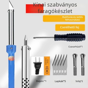Elektromos, többfunkciós eszköz DIY kertészkedéshez: lyukasztás, forró kés gravírozáshoz, forró ötvöző késes vágás, mosószeres flakonokból virágcserepek készítése — standard típus