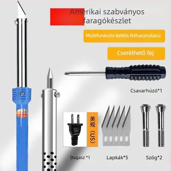 Elektromos, többfunkciós eszköz DIY kertészkedéshez: lyukasztás, forró kés gravírozáshoz, forró ötvöző késes vágás, mosószeres flakonokból virágcserepek készítése — standard típus