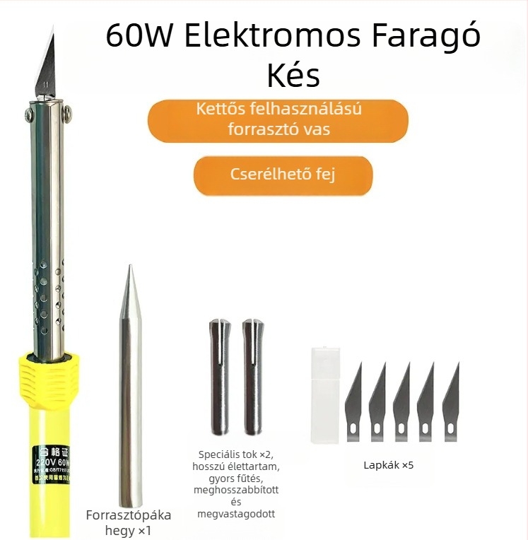Elektromos, többfunkciós eszköz DIY kertészkedéshez: lyukasztás, forró kés gravírozáshoz, forró ötvöző késes vágás, mosószeres flakonokból virágcserepek készítése — standard típus