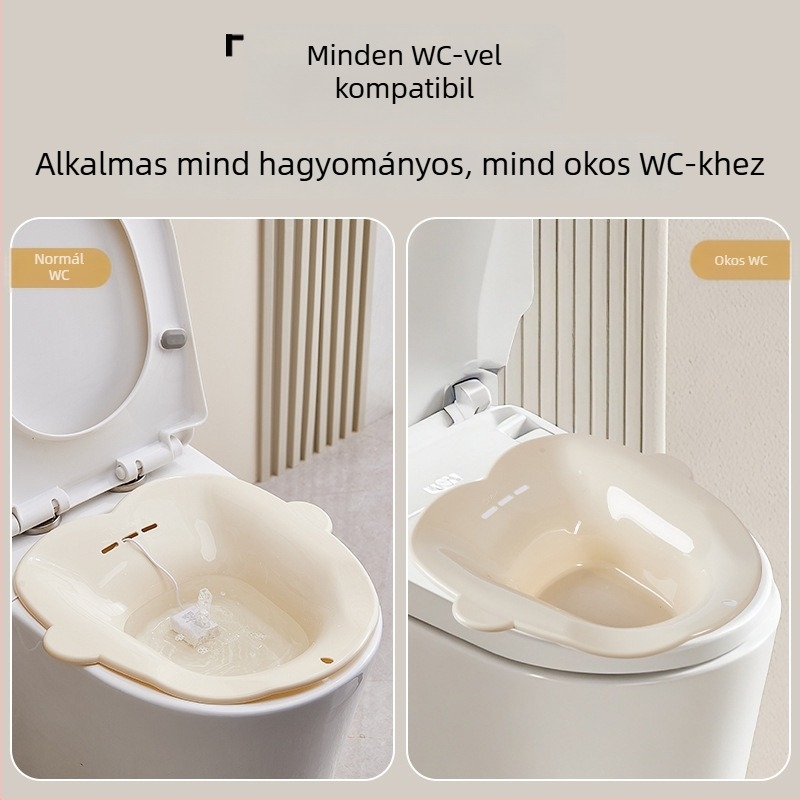 Felnőtteknek szóló ülőfürdő – fenékmosás és lábfürdő, PE anyag, Baitai márka