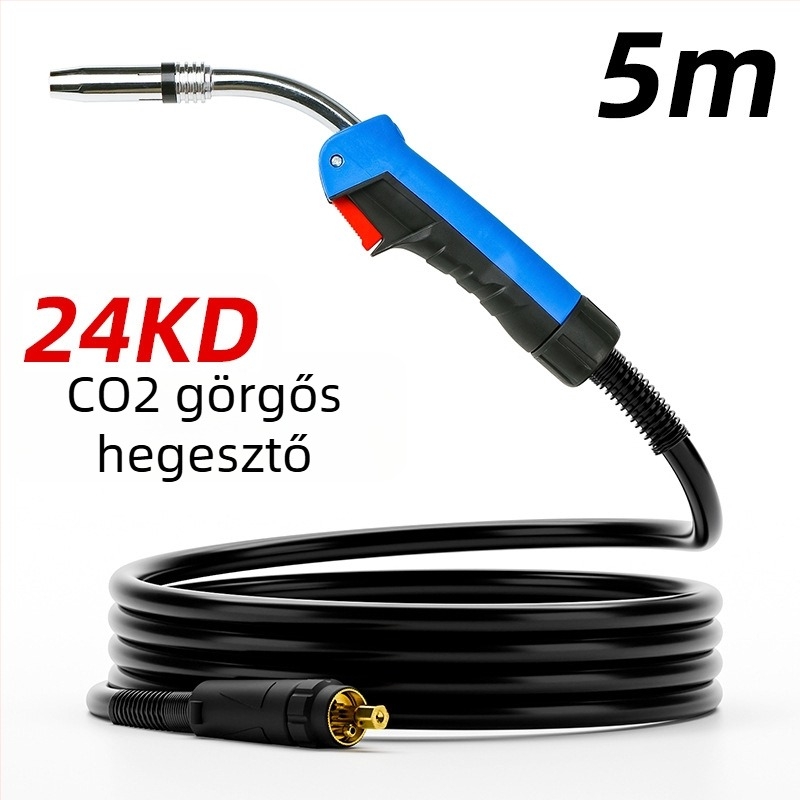 24KD Kétárnyékolt hegesztőpisztoly NBC300, CO2 gázárnyékolt hegesztés, 300–350 A, 3–5 m kábel