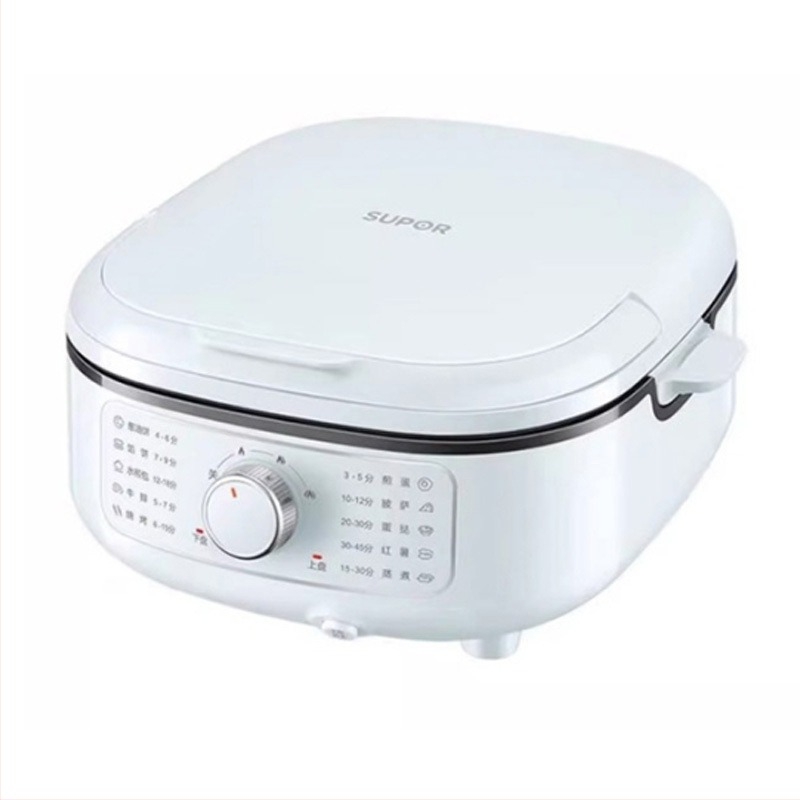 Supor JT2828R891 Elektromos palacsinta sütő kettős fűtéssel, levehető és mosható, mechanikus gombos vezérlés, 220V 50Hz 2200W