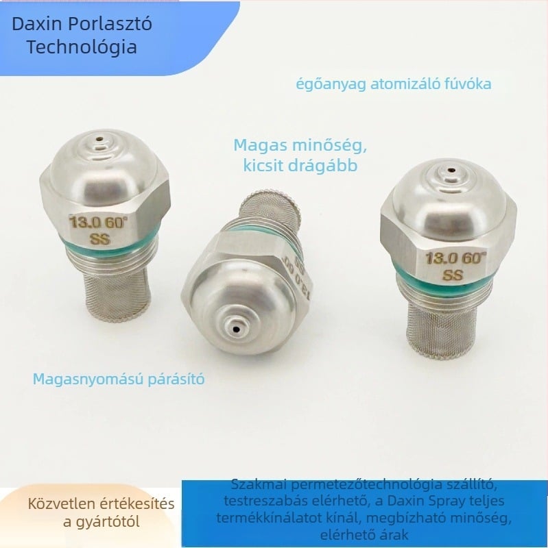 Égő atomizált üzemanyag-szóróduza hógyártáshoz és pormentesítéshez, rozsdamentes acél, márka Letter spray