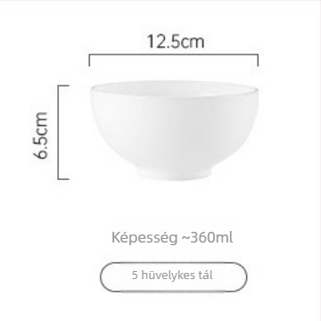 Üveg-porcelán étkészlet, skandináv stílus, kerek formájú, mikrohullámú sütőben használható, hőálló