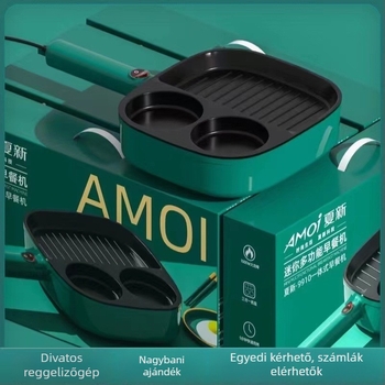 Reggeli készülék X-9910, 1200W, 220V, funkciók: melegítés, grill, sütés, omlett, kapacitás 2,5