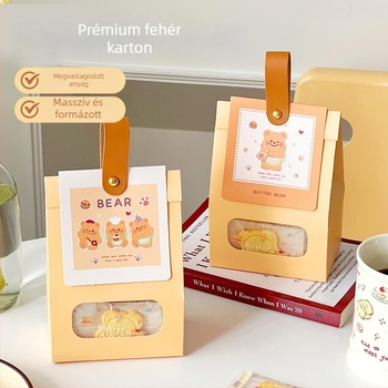 Stand-up zacskó süteményekhez ablakkal — injekciós formázású csomagolás nugát és karamell számára; Márka: Meiti; Feldolgozás: injekciós formázás; Magáncímke engedélyezett; Tömegtűrés ±5%