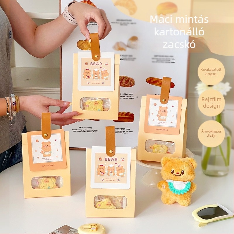 Stand-up zacskó süteményekhez ablakkal — injekciós formázású csomagolás nugát és karamell számára; Márka: Meiti; Feldolgozás: injekciós formázás; Magáncímke engedélyezett; Tömegtűrés ±5%