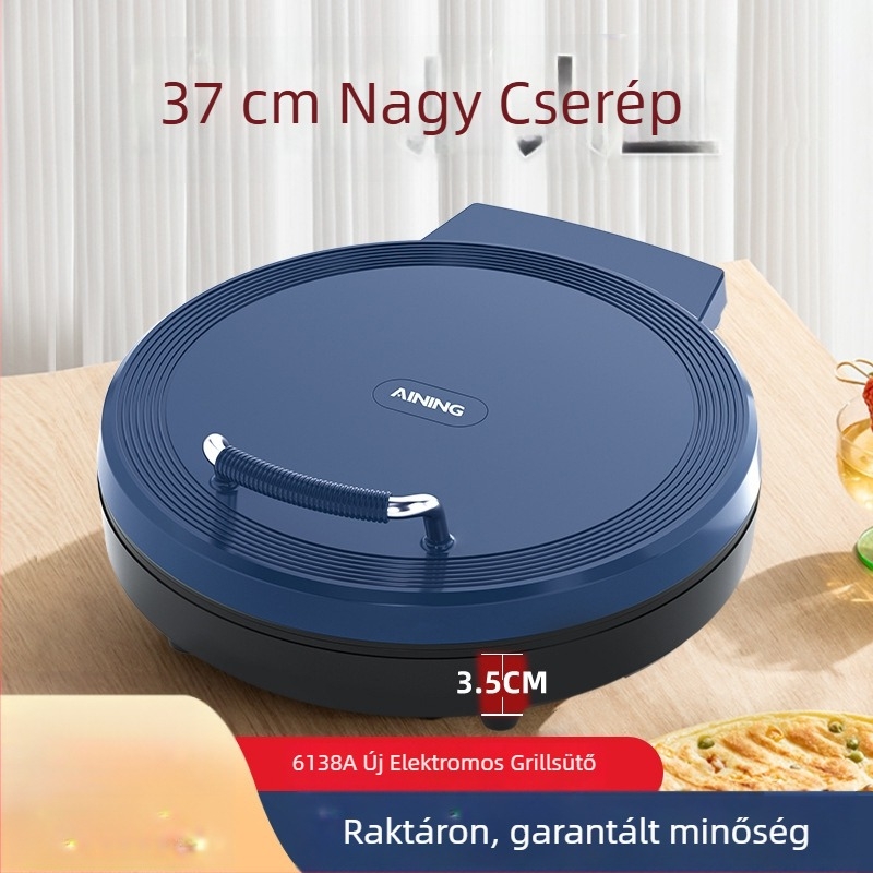 ANB-6138A elektromos palacsinta sütő kettős fűtéssel, függő kivitel, 2000W, 220V, mechanikus vezérlés, 6+ fő számára