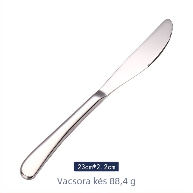 Aocan rozsdamentes acél 304-es kés- és villa készlet, négy darabos, tükörfényes felület, nordic stílusú étkészlet