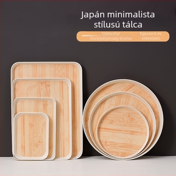 Minimalista téglalap alakú tál otthoni használatra, teához és gyümölcsök tálalásához