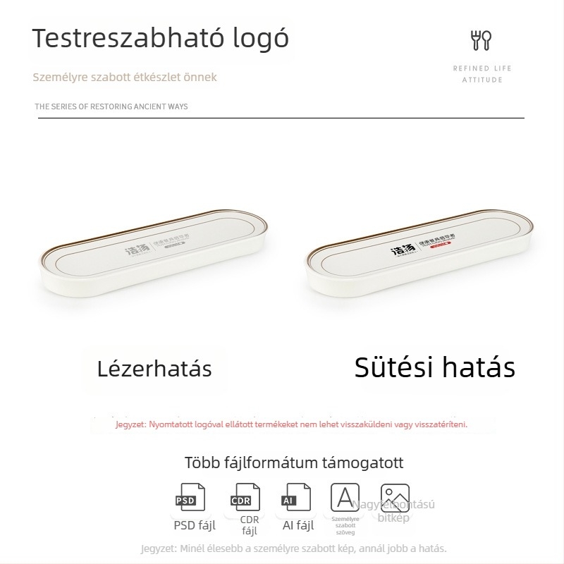 Lapos tányér, téglalap alakú, melamin, alulmázas felülettel, skandináv stílus