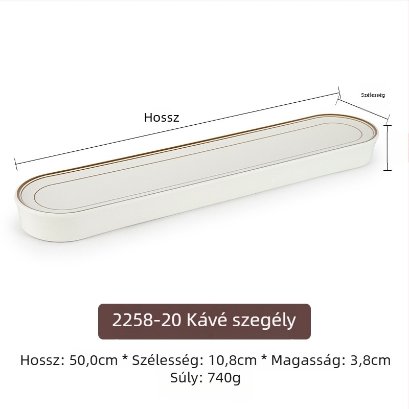 Lapos tányér, téglalap alakú, melamin, alulmázas felülettel, skandináv stílus