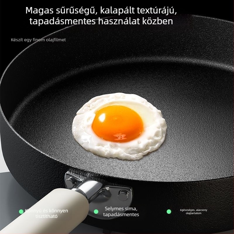 Sütőserpenyő / sík serpenyő, öntöttvas, kalapácsos mintázatú aljzattal, bevonat nélküli, üvegfedél, modell AJCTA, kompatibil gáz- és indukciós főzőfelületekhez