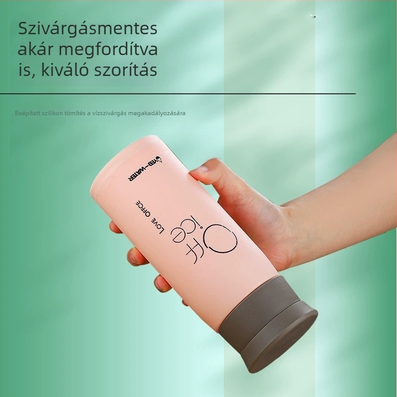 Kétszeres falú üvegpohár logónyomtatással, égés elleni védelemmel és hőszigeteléssel