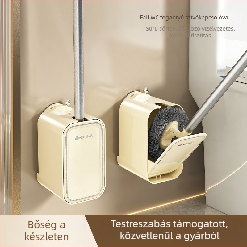 WC-kefe ventuzával, falra szerelhető, holt sarkok nélkül, 2025-ös modell — Műanyag; 470 g; Márka: Mr. basket; Csomagolás: önálló karton + buborékfólia