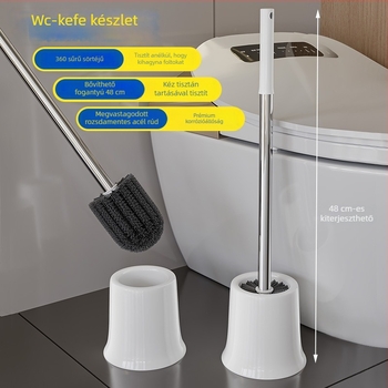 WC-kefe készlet tartóval, műanyagból, 0,18 kg, 10 darab, márka Zhiben Bear, Anhui származás