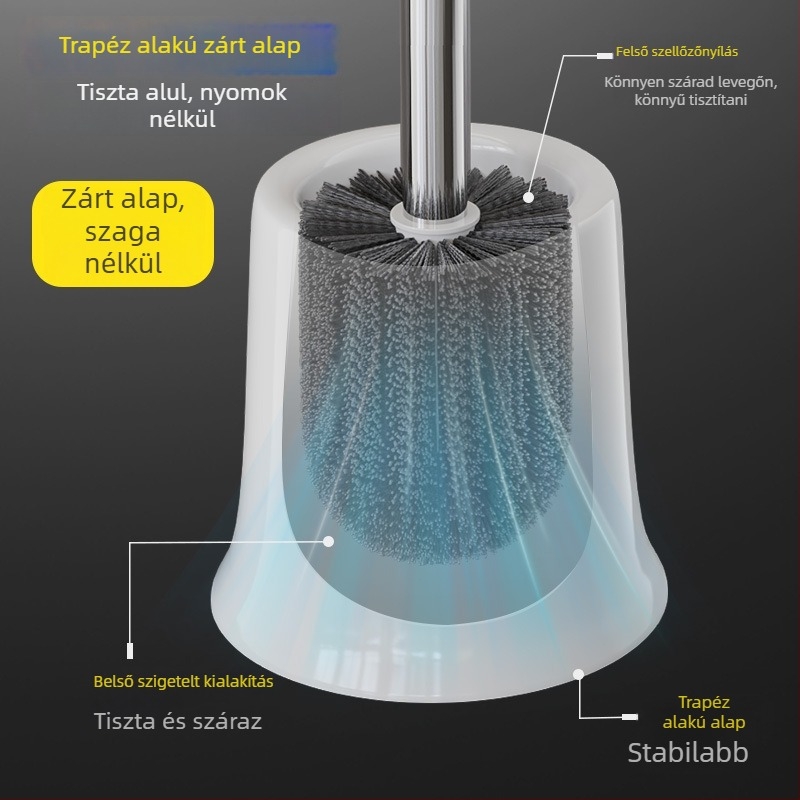 WC-kefe készlet tartóval, műanyagból, 0,18 kg, 10 darab, márka Zhiben Bear, Anhui származás