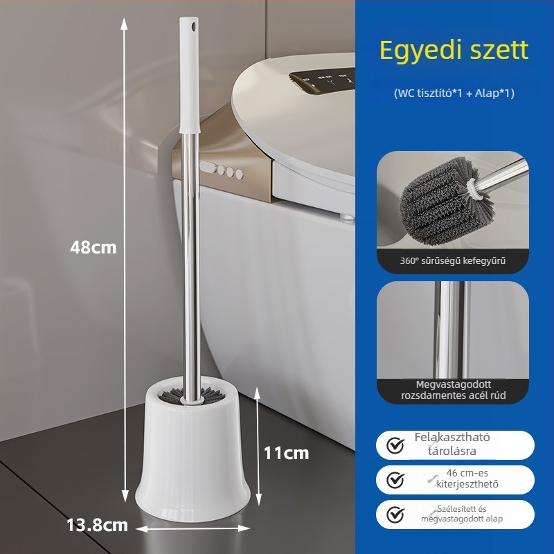 WC-kefe készlet tartóval, műanyagból, 0,18 kg, 10 darab, márka Zhiben Bear, Anhui származás