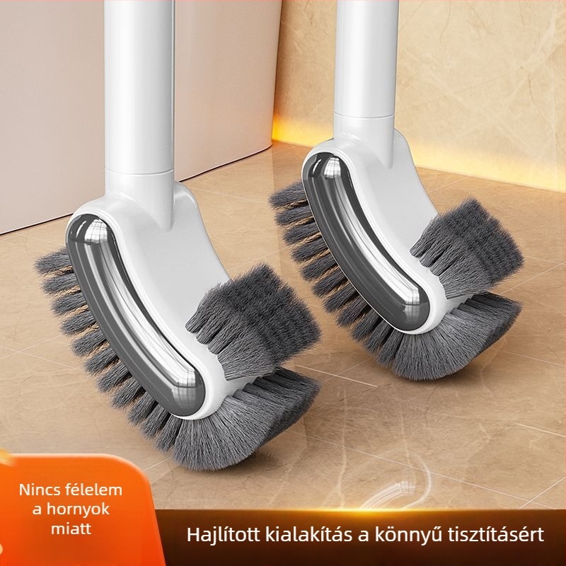 Aige műanyag hosszú nyelű vécé-kefe, kétoldalas, újrahasználható