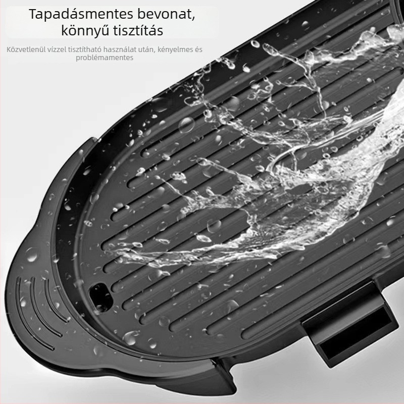 Elektromos grill és forró fazék, 3-4 L, 1200-1500 W, Hőmérséklet-szabályozás, Sütés/Főzés/Hot Pot funkciók, Belső edény mélysége 7 cm, 3-4 főre