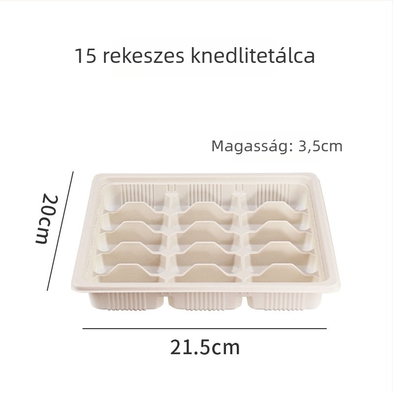 Egyszer használatos gombóc doboz házhozszállításhoz, kukoricakeményítő-alapú, testreszabható, logónyomható, biológiailag lebomló