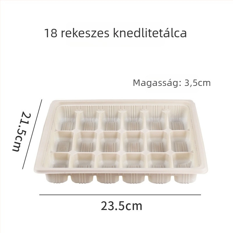 Egyszer használatos gombóc doboz házhozszállításhoz, kukoricakeményítő-alapú, testreszabható, logónyomható, biológiailag lebomló